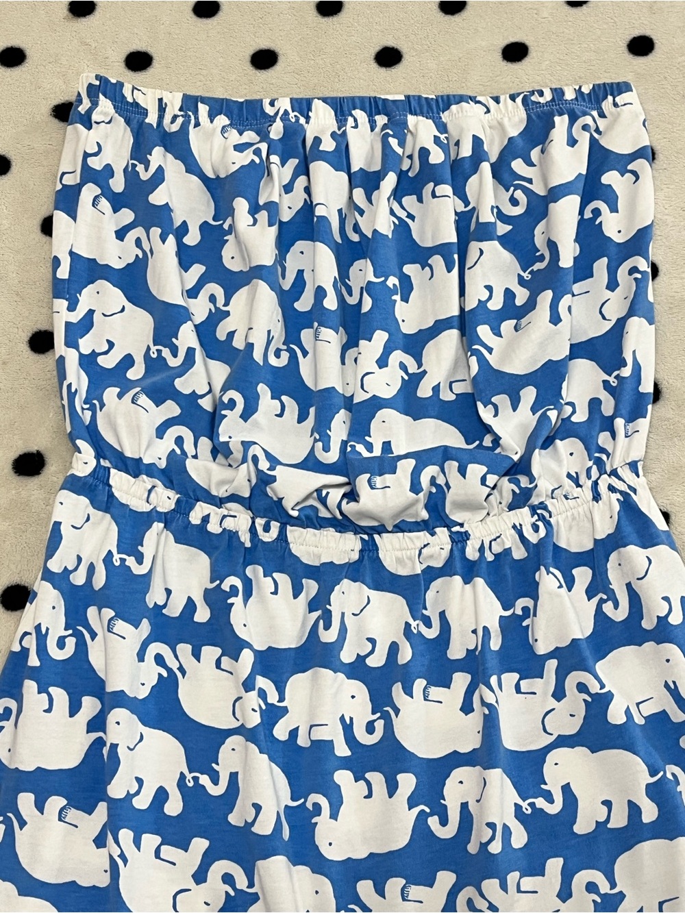 Lilly Pulitzer Windsor Strapless Tusk In Sun Blue Elephant Dress Size S - Picture 3 of 10